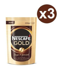 Nescafe Hazır Paket Granül Kahve 3x200 gr