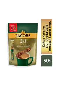 Jacobs 3'ü 1 Arada Paket Granül Kahve 50x18 gr