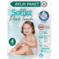 Soffio Pure Touch 4 Numara Bantlı Bebek Bezi 30 adet