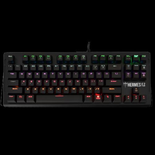 Gamdias HERMES-E2 İngilizce Q RGB Switch Kablolu Siyah Standart Gaming Klavye