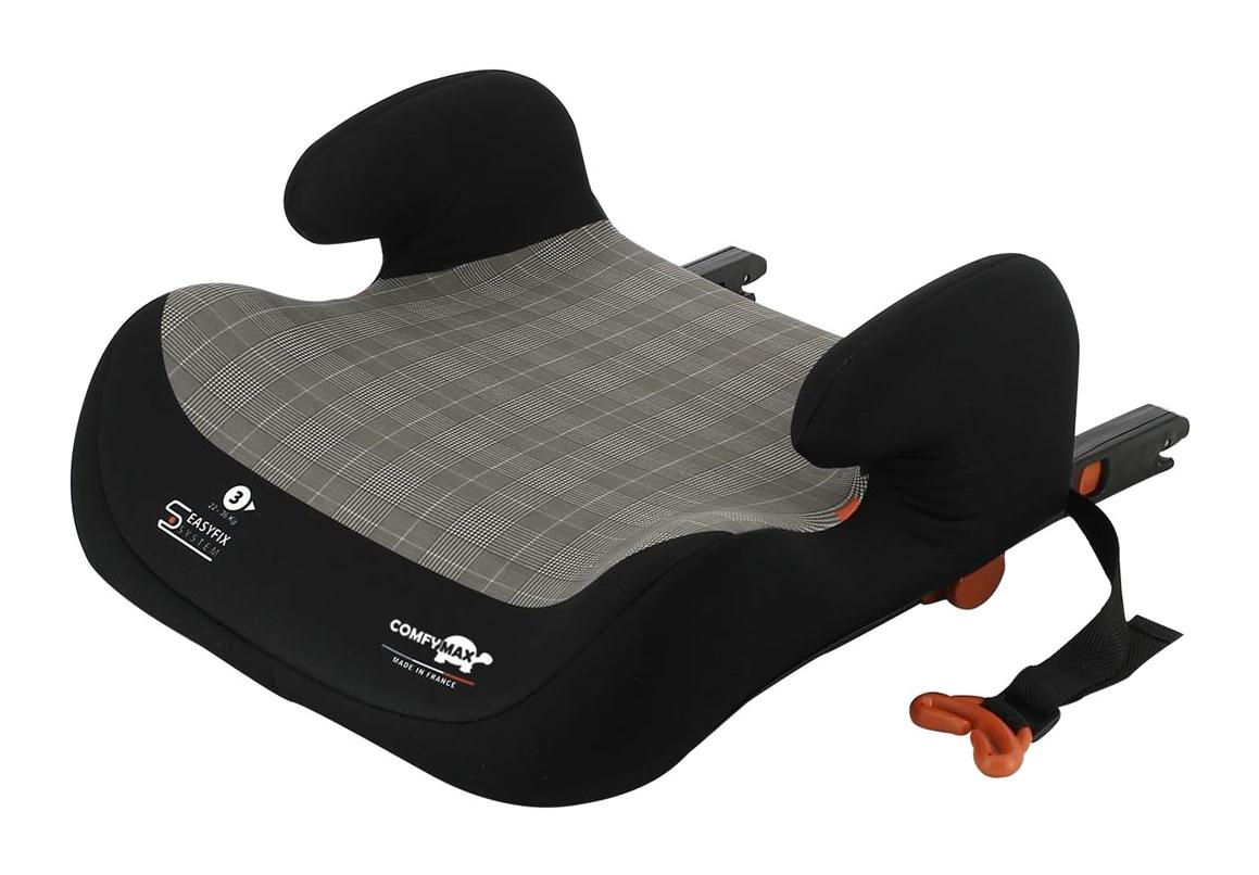 Comfymax London Comfort Isofixli 15-36 kg Taşıma Kapasitesi Adac Sertifikalı Oto Koltuğu Gri-Siyah