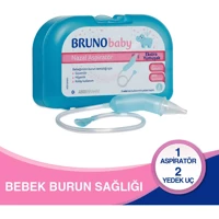Bruno Baby Şeffaf Nazal Burun Aspiratörü+Yedek Uç 2'li