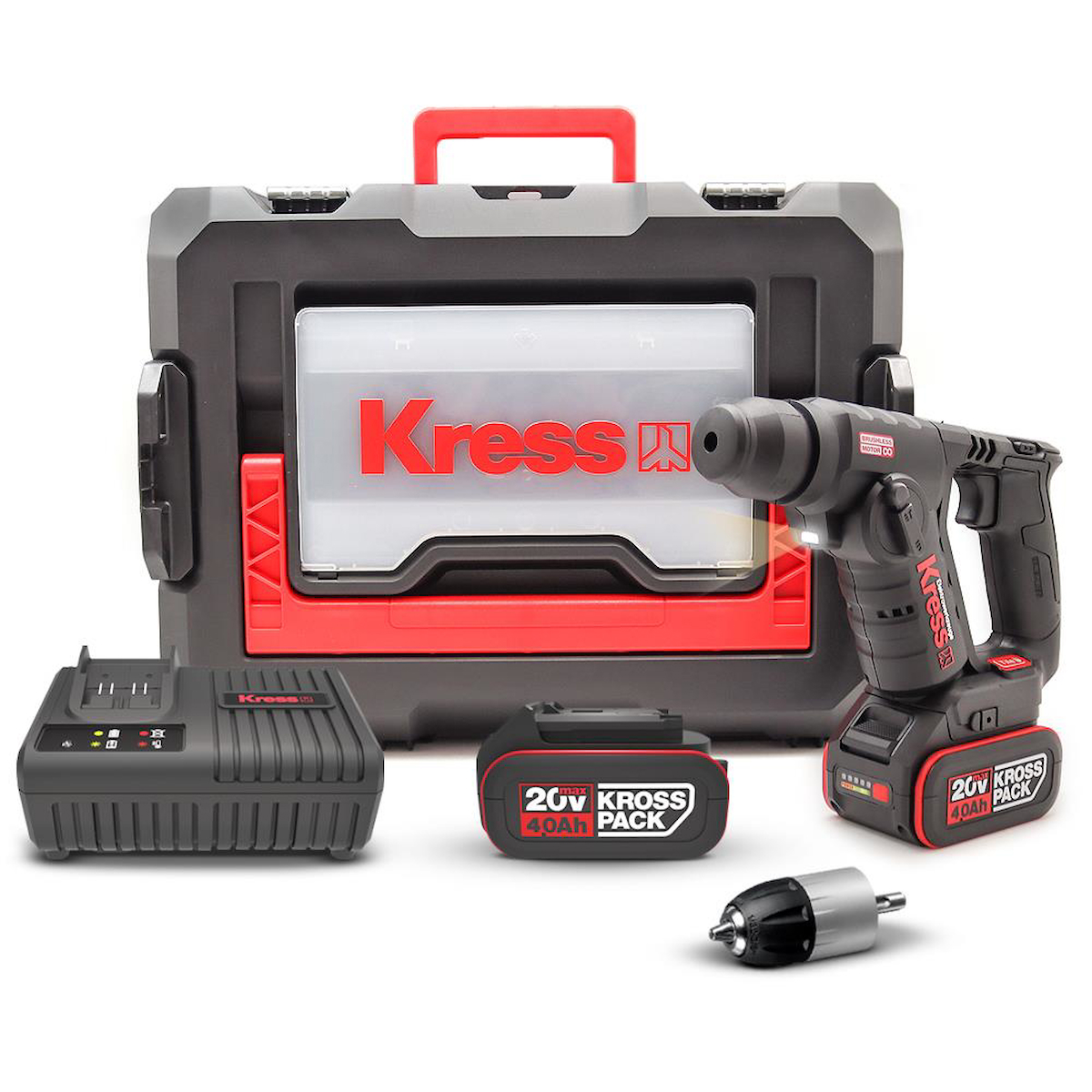 Kress KUC50.2 5300 darbe/dk 1.9 kg Akülü Şarjlı Kırıcı Delici Matkap