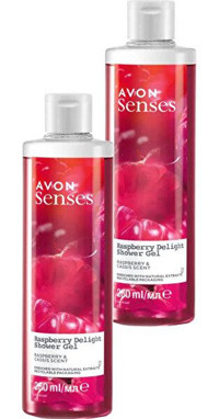 Avon Raspberry Delight Frambuaz-Frenk Üzümü Duş Jeli 2x250 ml
