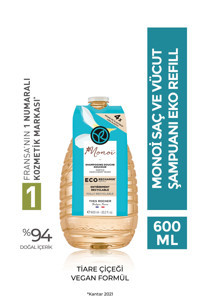Yves Rocher Monoi Eko Refill Monoi Tiare Çiçeği Nemlendirici Duş Jeli 600 ml