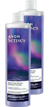 Avon Senses Dancing Skies Menekşe-Ahududu Nemlendirici Duş Jeli 2x500 ml