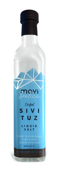 Mayi Tuz Delice İyotsuz Sıvı Kaynak Tuzu Şişe 500 gr