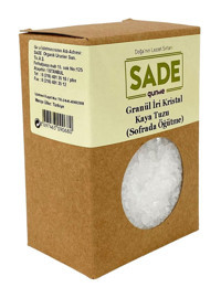 Sade Gurme İri İyotsuz Kristal Kaya Tuzu Paket 500 gr