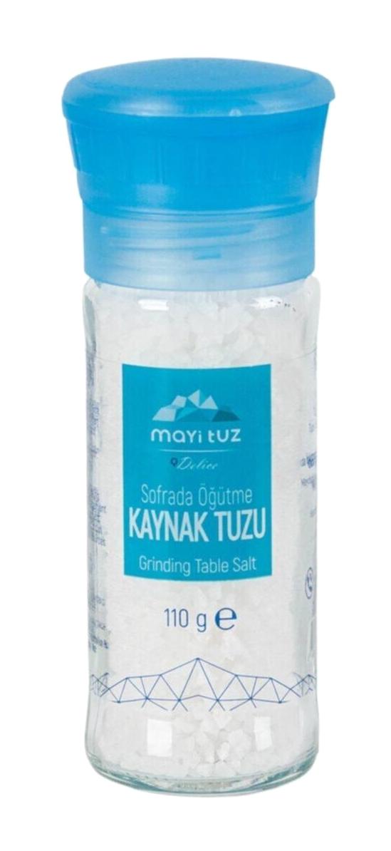 Mayi Tuz Delice İyotsuz Sofra Kaynak Tuzu Değirmen 110 gr