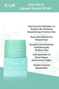 W-Lab Kozmetik Tüm Ciltler için Göz Çevresi Krem Tüp 50 ml