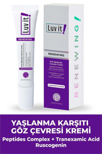 Luv it! Anti Aging Tüm Ciltler için Göz Çevresi Krem Tüp 15 ml