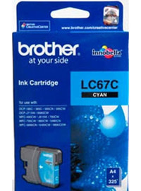 Brother LC67C Orijinal Mavi Mürekkep Kartuş