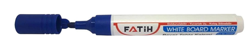 Fatih White Board 34350 Doldurulabilir Silinebilir Mavi Tahta Kalemi