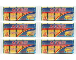 Acord Oluklu 6x5'li Bulaşık Süngeri