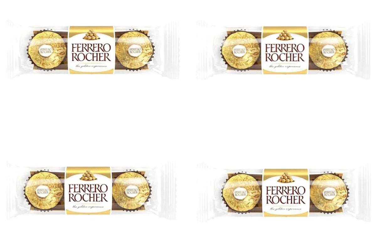Ferrero Rocher Fındıklı Sütlü Çikolata 37.5 gr 4 Adet