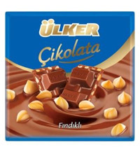 Ülker Kare Fındıklı Sütlü Çikolata 65 gr 4 Adet