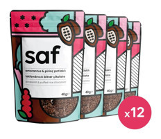 Saf Nutrition Amarantlı Pirinç Patlaklı Sütlü Çikolata 40 gr 12 Adet