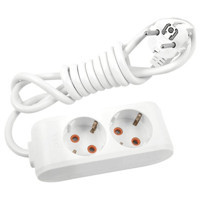 Avarson 3x1.5 TTR 3500 W Topraklı 2'li 45 m Uzatma Kablosu Beyaz