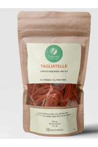 Legume Filizlendirilmiş Kırmızı Mercimek Unlu Glutensiz Tagliatelle Makarna Makarna 200 gr