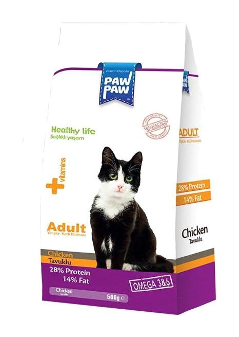 Paw Paw Healty Life Tavuklu Tahıllı Yetişkin Kedi Maması 10 kg