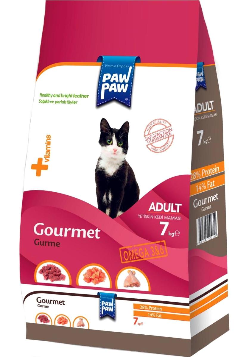Paw Paw Gurme Kuzu Etli Yetişkin Kedi Maması 7 kg