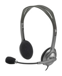 Logitech H111 Mikrofonlu Kablolu Kulak Üstü Kulaklık Gri