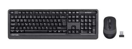 A4tech FG1010 Sessiz Ergonomik Gri Kablosuz Klavye Mouse Seti