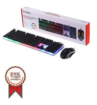 Torima TMK-03 Işıklı Siyah Kablolu Klavye Mouse Seti