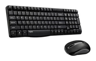 Rapoo KMS-X1800S Siyah Kablosuz Klavye Mouse Seti