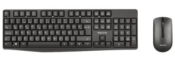 Seclife SLK-4530WQ Siyah Kablosuz Klavye Mouse Seti