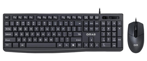 Dm K11 Sessiz Ergonomik Siyah Kablolu Klavye Mouse Seti