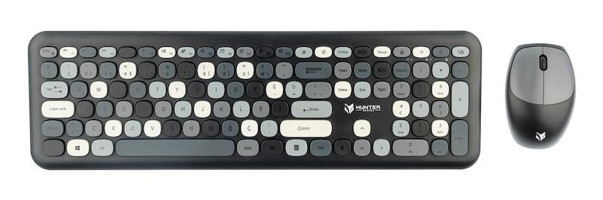 Hunter Mint XT Retro Siyah Kablosuz Klavye Mouse Seti