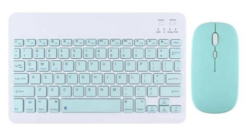 Apple iPad 8. Nesil 10.2" Sessiz Mavi Kablosuz Klavye Mouse Seti