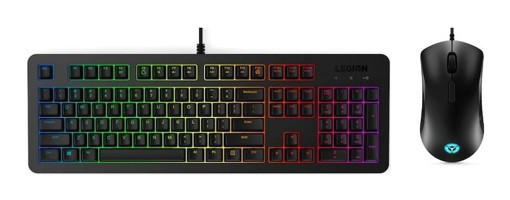 Lenovo Legion KM300 Işıklı Siyah Kablolu Klavye Mouse Seti
