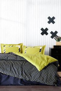 Özdilek Kudonta Ranforce 4 Mevsim 200 x 220 cm Çarşaflı Desenli Çift Kişilik Nevresim Takımı Yeşil