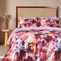Marie Claire Josephine Pamuklu 4 Mevsim 200 x 220 cm Çarşaflı Desenli Çift Kişilik Nevresim Takımı Çok Renkli
