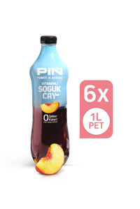Pin Ice Tea Şeftalili Vitaminli Soğuk Çay 6x1 lt