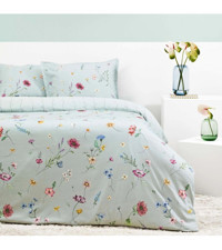 Taç Solene Pamuklu 4 Mevsim 200 x 220 cm Çarşaflı Desenli Çift Kişilik Nevresim Takımı Çok Renkli