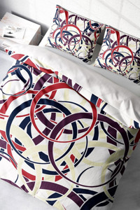 Monohome Colored Rings Pamuklu 4 Mevsim 200 x 220 cm Çarşaflı Desenli Çift Kişilik Nevresim Takımı Çok Renkli
