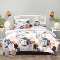 Sarah Anderson Brenna Pamuklu 4 Mevsim 200 x 220 cm Çarşaflı Desenli Çift Kişilik Nevresim Takımı Çok Renkli