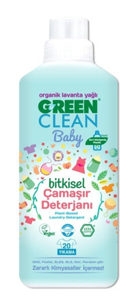 Green Clean Lavanta Yağlı Bitkisel 1000 ml Sıvı Bebek Deterjanı