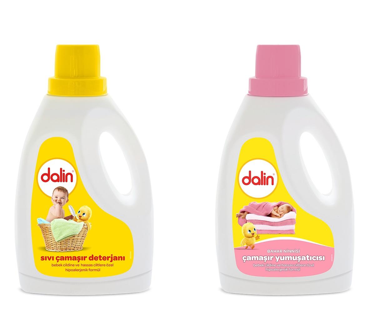 Dalin Bitkisel 1500 ml Sıvı Bebek Deterjanı + 1500 ml Sıvı Yumuşatıcı