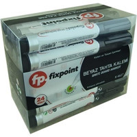Fixpoint K-4627 Doldurulabilir Silinebilir Siyah Tahta Kalemi