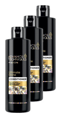 Avon Advance Techniques Ultimate Shine Etki Tüm Saçlar İçin Unisex Saç Kremi 3x250 ml