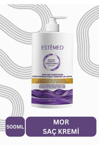 Estemed Brass Toning Purple Aloe Vera Etki Boyalı Saçlar Tüm Saçlar İçin Unisex Saç Kremi 500 ml