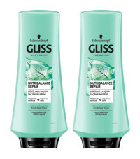 Gliss Nutribalance Repair Huş Ağacı Suyu - Prebiyotik Aktifler Etki Tüm Saçlar İçin Kadın Saç Kremi 2x360 ml