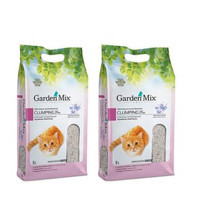 Gardenmix Bebek Pudralı Topaklanan İnce Taneli Bentonit Kedi Kumu 2x5 lt