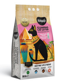Kittylife Bebek Pudrası Topaklanan İnce Taneli Bentonit Kedi Kumu 10 lt