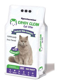 Eaysy Clean Gökkuşağı Topaklanan İnce Taneli Bentonit Kedi Kumu 20 lt