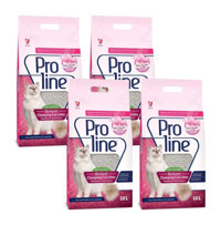 Pro Line Bebek Pudralı Topaklanan İnce Taneli Bentonit Kedi Kumu 4x10 lt